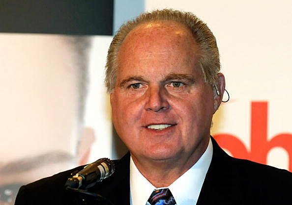 Rush Limbaugh, one of the judges for the 2010 Miss America Pageant, speaks during a news conference for judges at the Planet Hollywood Resort & Casino January 27, 2010 in Las Vegas, Nevada Rush Limbaugh, one of the judges for the 2010 Miss America Pageant, speaks during a news conference for judges at the Planet Hollywood Resort & Casino January 27, 2010 in Las Vegas, Nevada