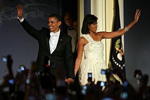 Obama at one of ten inaugural balls in 2009 Obama at one of ten inaugural balls in 2009