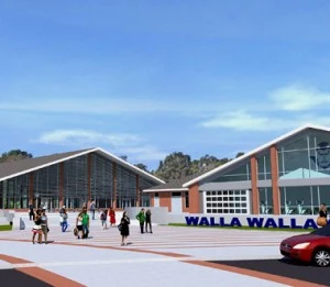 Proposed rendition of renovated Wa-Hi Proposed rendition of renovated Wa-Hi