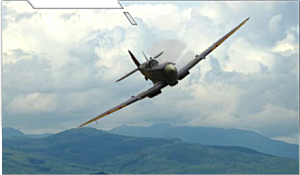 British WWII Spitfire airplane part of HAPO Airshow British WWII Spitfire airplane part of HAPO Airshow