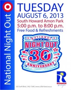 National Night Out against Crime coming to Richland National Night Out against Crime coming to Richland