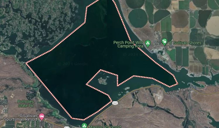 O' Sullivan Reservoir (Google earth) 