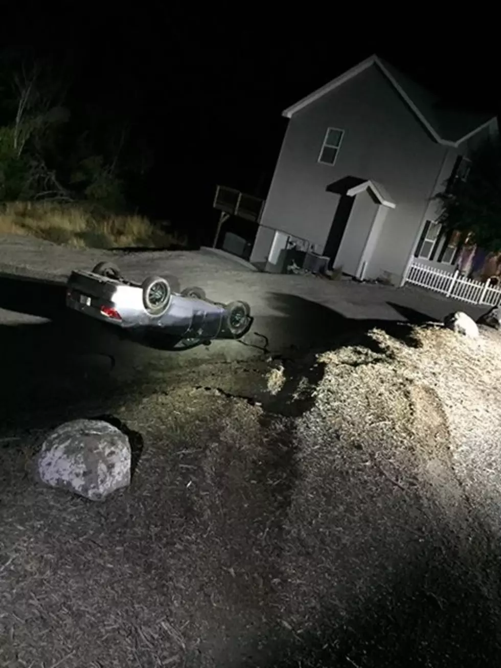 Cops Still Seeking Teen Driver Who Flipped Car in Hit and Run